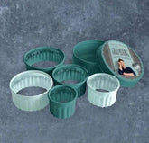 Jamie Oliver Fluted Cookie Cutters, Set of 5(Atlantic Green)