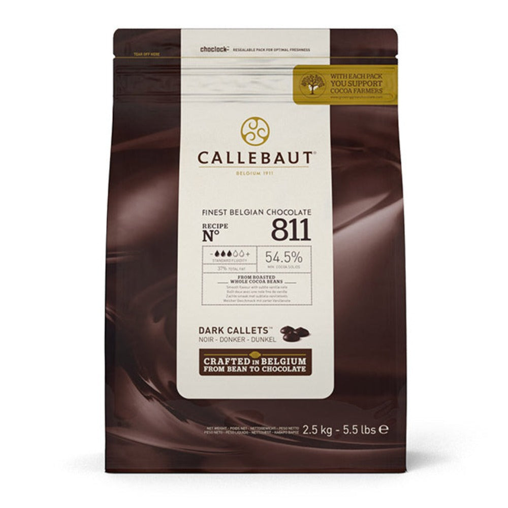 Callebaut 811 54.5% Dark Couverture - 2.5kg