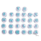 26pcs Push Easy Mini UPPER CASE Alphabet Letter Cookie Cutter Fondant Cutters