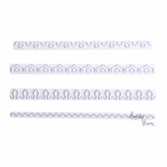 Border Impression Fondant Stamp 4-Pc Set