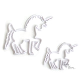 2 Pieces Unicorn Plastic Fondant Cutter