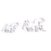2 Pieces Unicorn Plastic Fondant Cutter