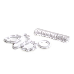 Set of 5 Plastic Fondant Cloud Cutters