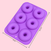 Silicone Donut Mould - 6 Cavity