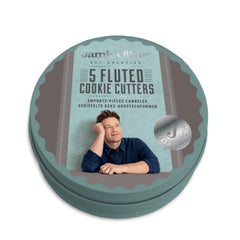Jamie Oliver Fluted Cookie Cutters, Set of 5(Atlantic Green)