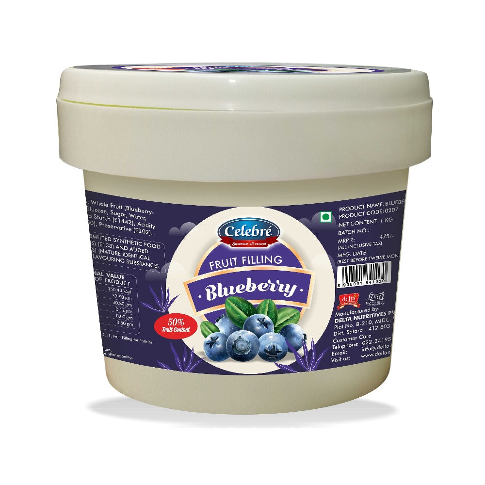 Celebre Blueberry Fruit Filling-1 kg