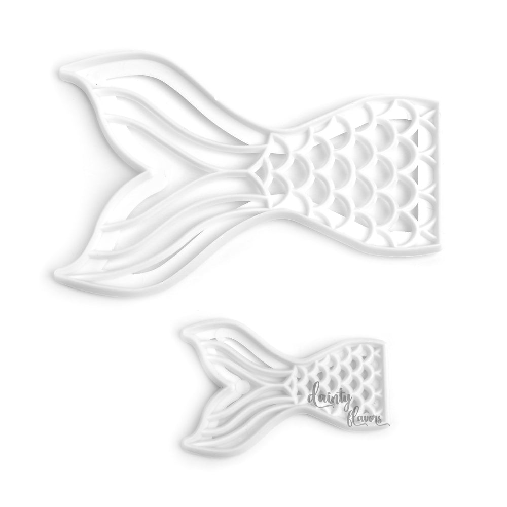 2-Piece Mermaid Tail Cutter & Embosser Set