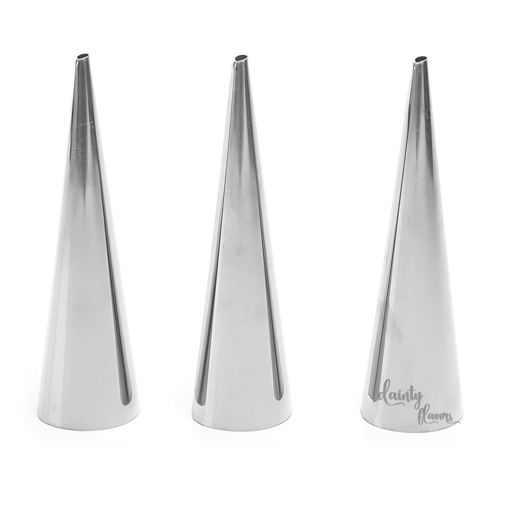 Reusable Stainless Steel Cream Horn Pastry Cone Mould 