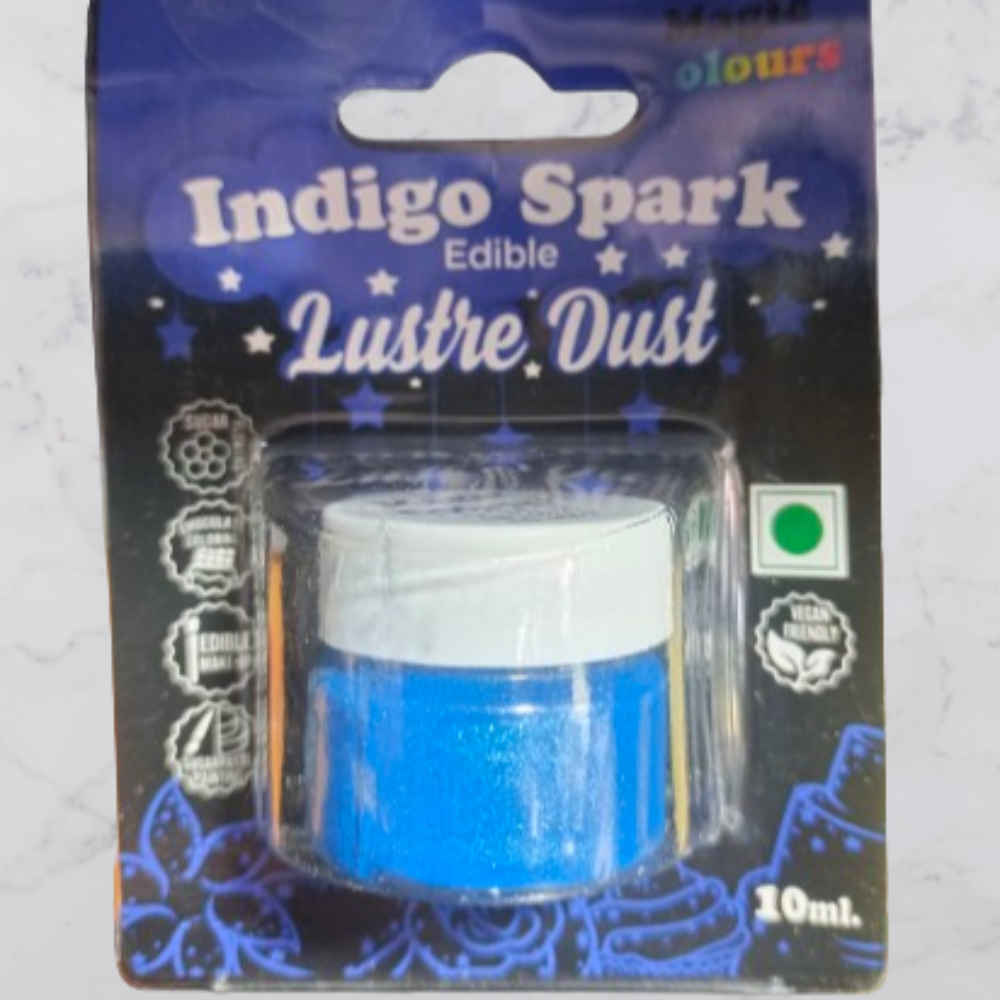 Magic Colours – Edible Lustre Dust – INDIGO SPARK – 10ml