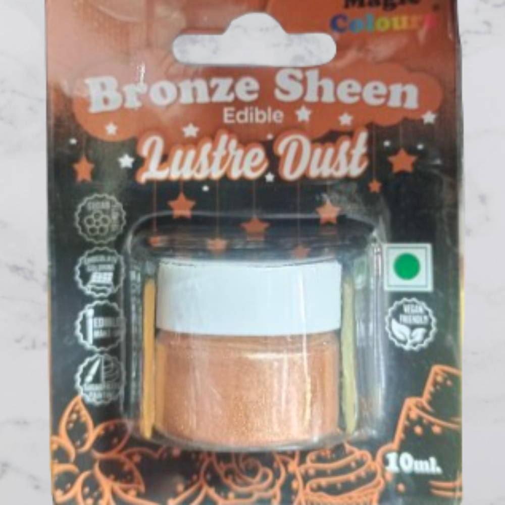 Magic Colours – Edible Lustre Dust – BRONZE SHEEN – 10ml