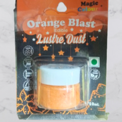 Magic Colours – Edible Lustre Dust – ORANGE BLAST – 10ml