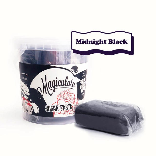 Magiculata Fondant & Sugar Paste - Midnight Black 1KG