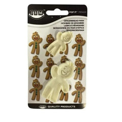 Gingerbread Man 2-Piece Pop It Mould/Cutter Set