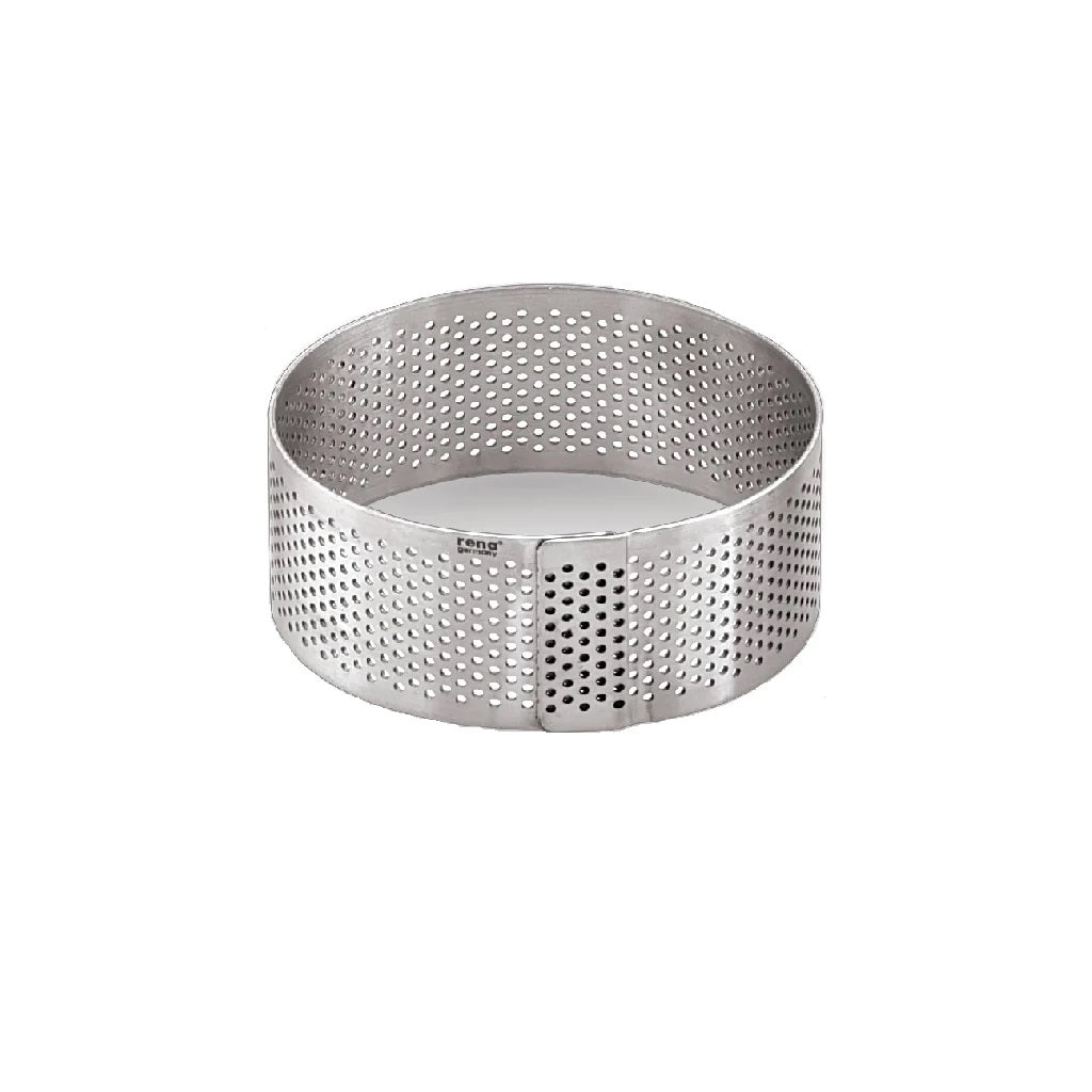 Perforated Round Tart Ring – 3 pc set (H-35mm)- 60x35mm