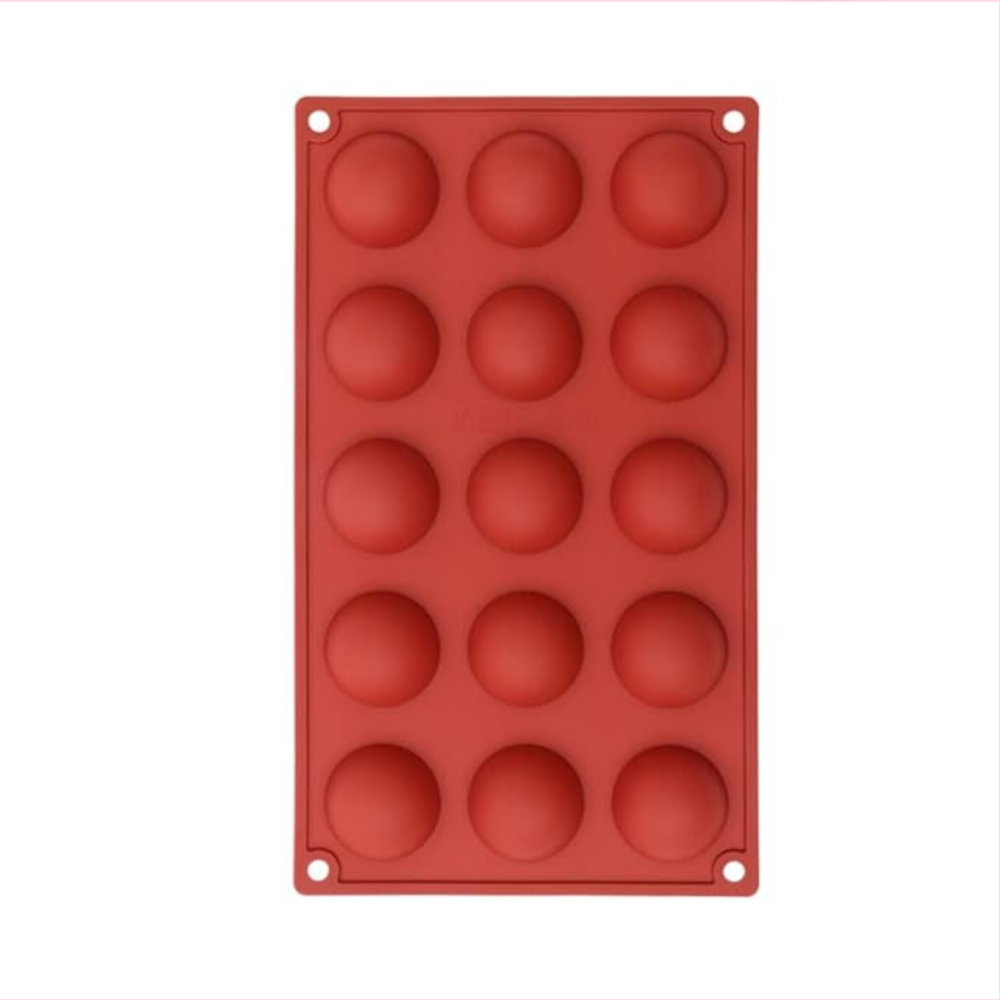 Silicon Mold Half Sphere 15 Cavity