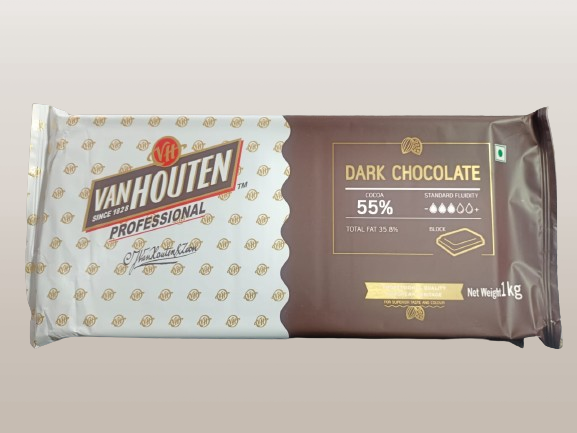 Van Houten  55% Dark Chocolate Couverture Block