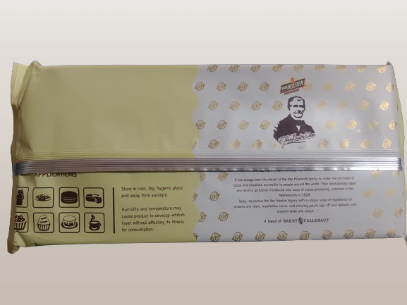 Van Houten  29.3% White Chocolate Couverture Block