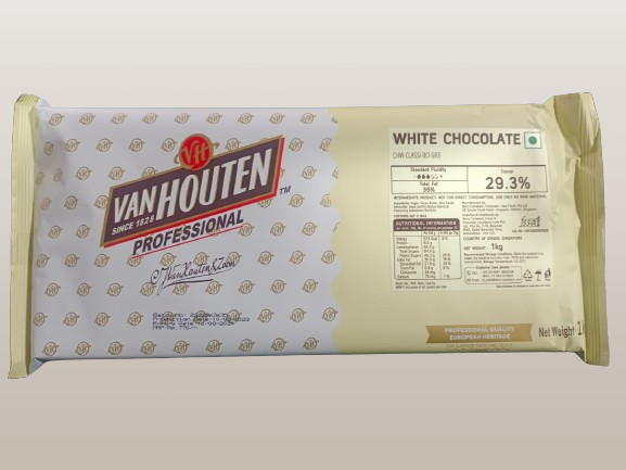 Van Houten  29.3% White Chocolate Couverture Block