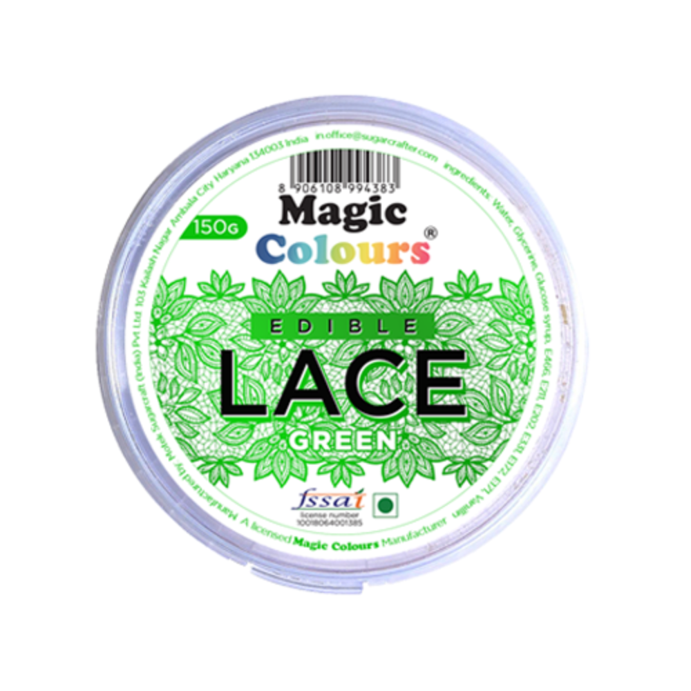 Green - Edible Lace Paste by Magic Colours - 150gm