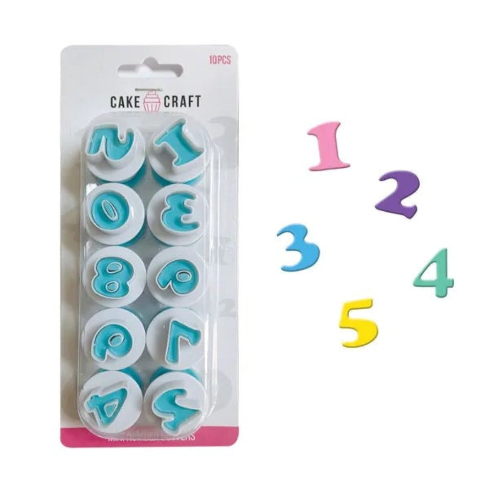  10PC PUSH EASY MINI NUMBER CUTTERS